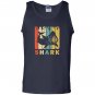 Vintage style basking shark silhouette Tank Top