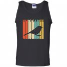 Vintage style chickadee silhouette Tank Top