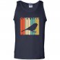 Vintage style chickadee silhouette Tank Top