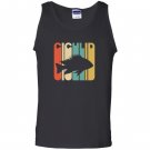 Vintage style cichlid silhouette Tank Top