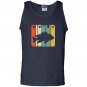 Vintage style cichlid silhouette Tank Top