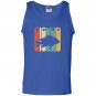 Vintage style cichlid silhouette Tank Top