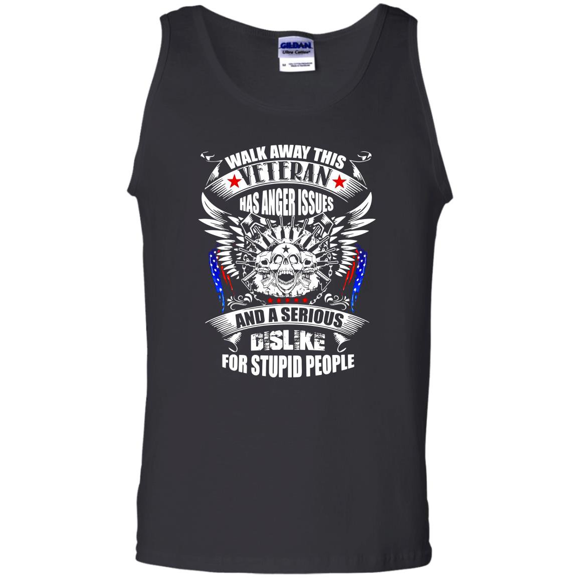 Walk away this veteran has anger issues us veteran army Tank Top