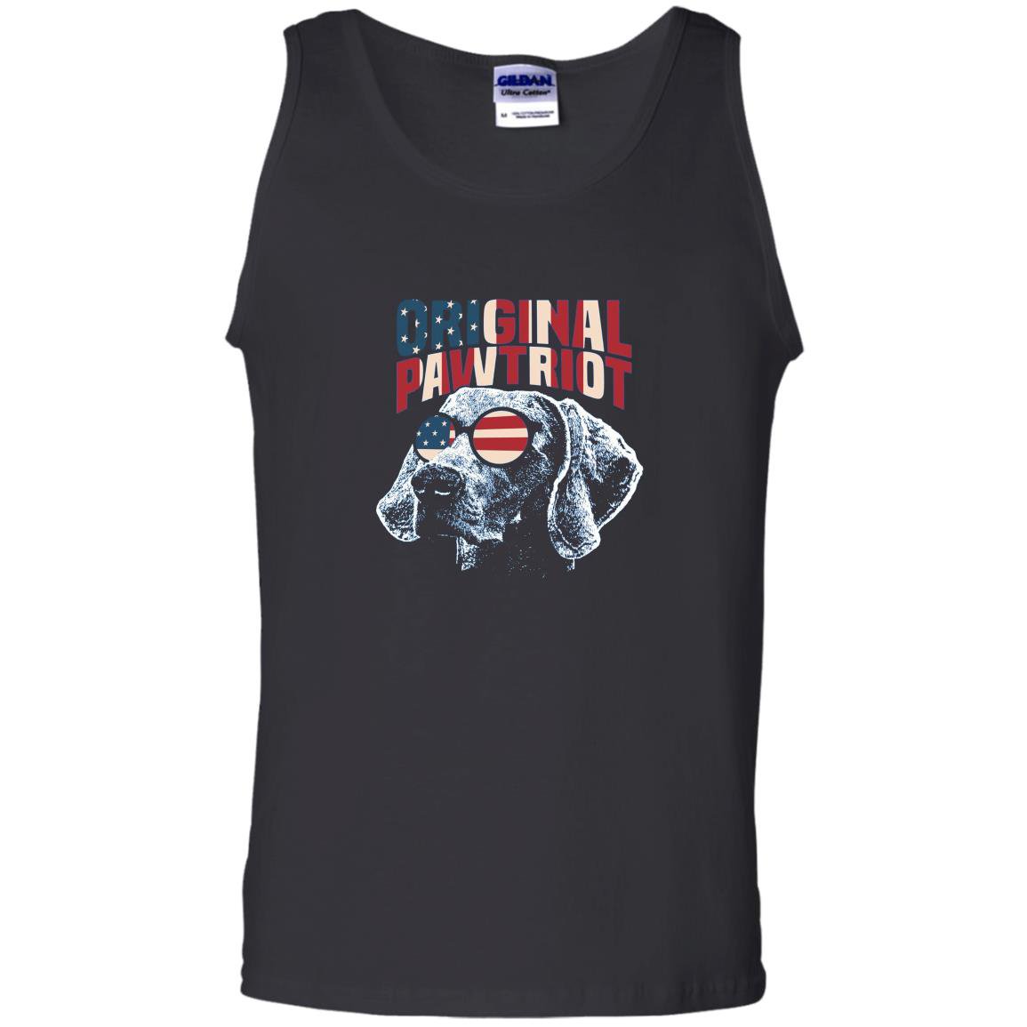 Weimaraner original pawtriot funny july 4th Tank Top