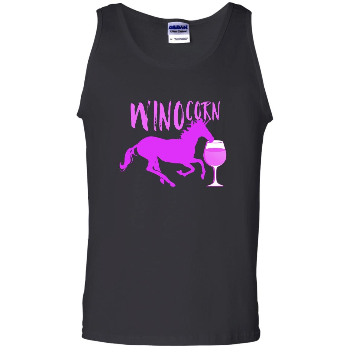 Winocorn drinking wine funny unicorn Tank Top