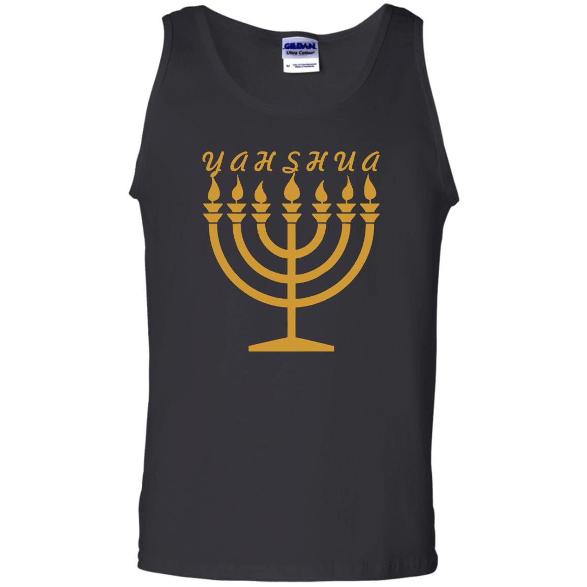 Yahshua menorah hebrew israelite yahweh yeshua torah Tank Top