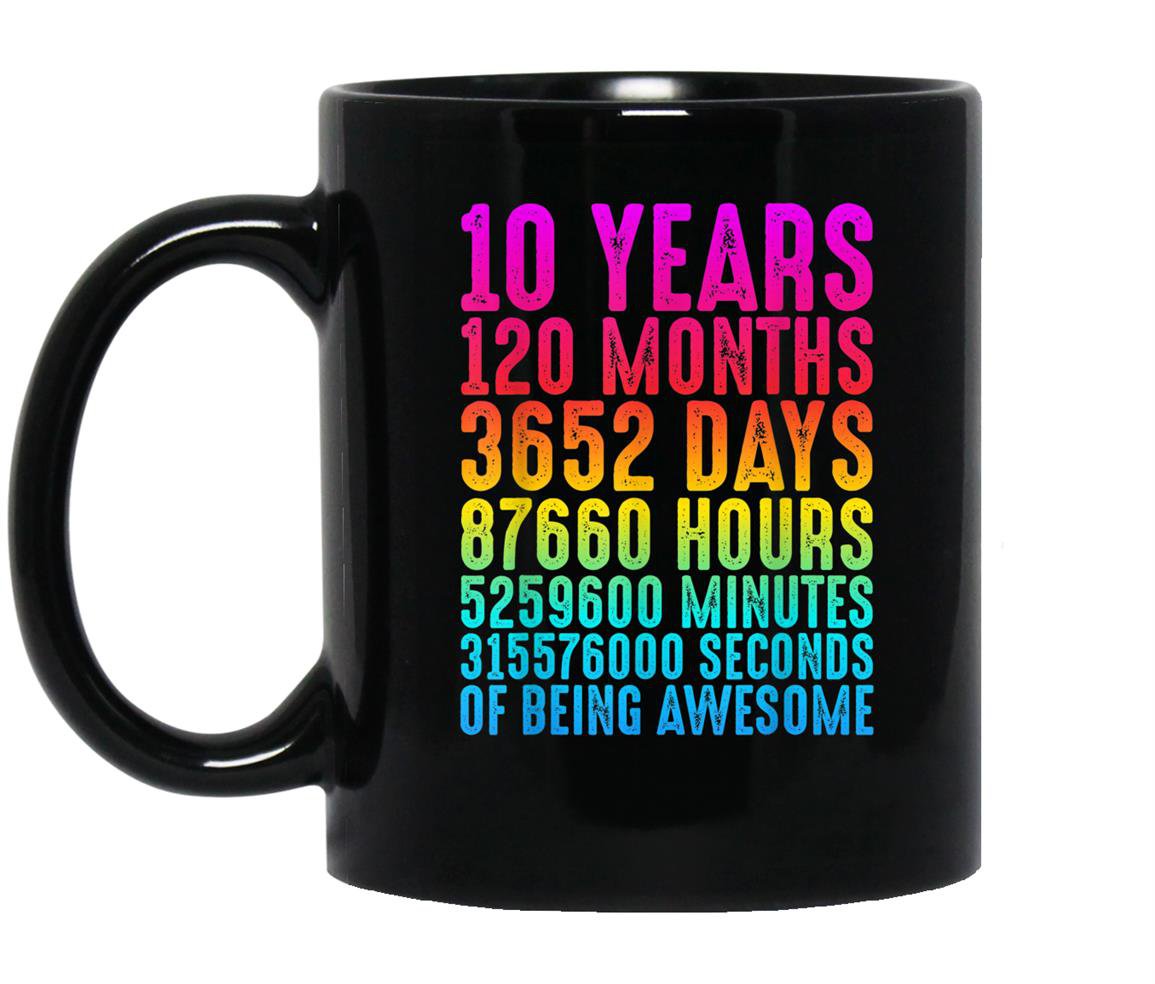 10 years old 10th birthday retro vintage gift Mug