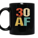 30 af retro vintage funny 30th birthday gift Mug Black