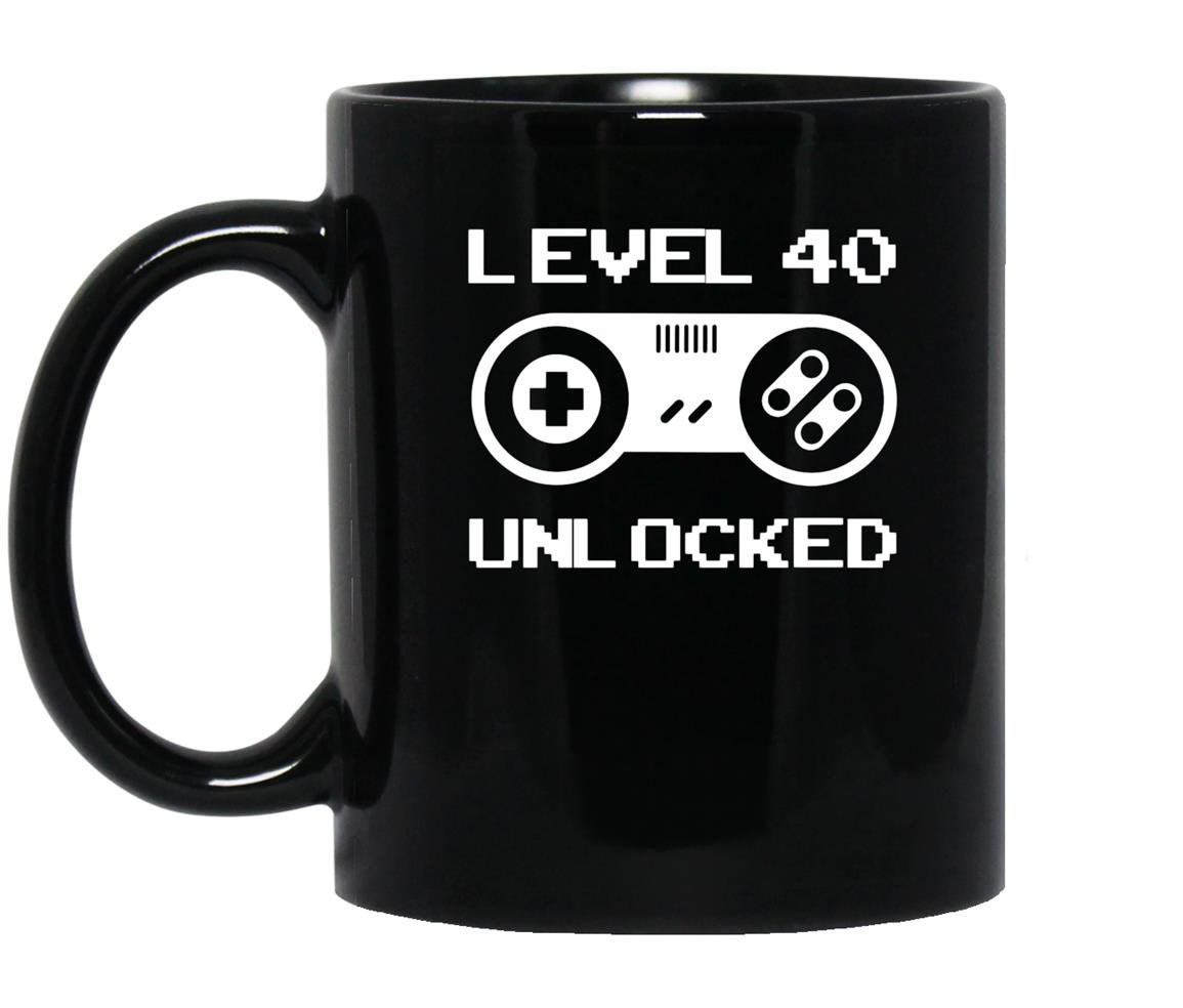 40th birthday gifts level 40 unlocked Mug Black