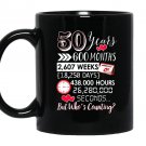 50 year anniversary 50th wedding anniversary gift Mug Black