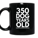 350 dog years old funny 50th birthday gift Mug Black