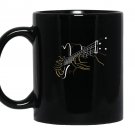 Acoustic guitar folk classical jazz Mug Black