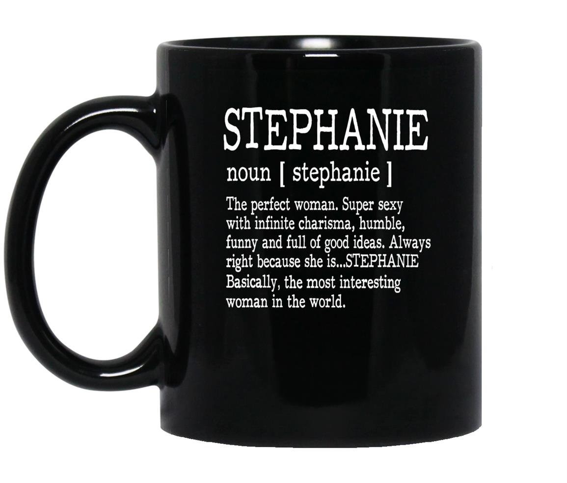 Adult definition first name stephanie funny Mug Black