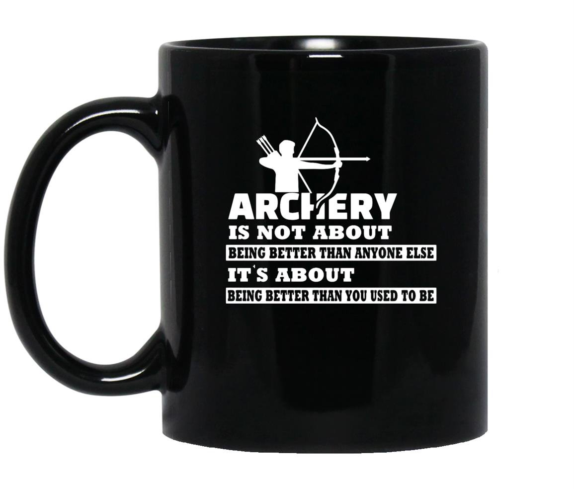 Archery funny sayings for archery gift Mug Black