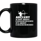 Archery funny sayings for archery gift Mug Black