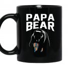 Autism papa bear Mug Black