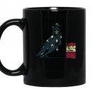 Barrel racing distressed american flag horse Mug Black