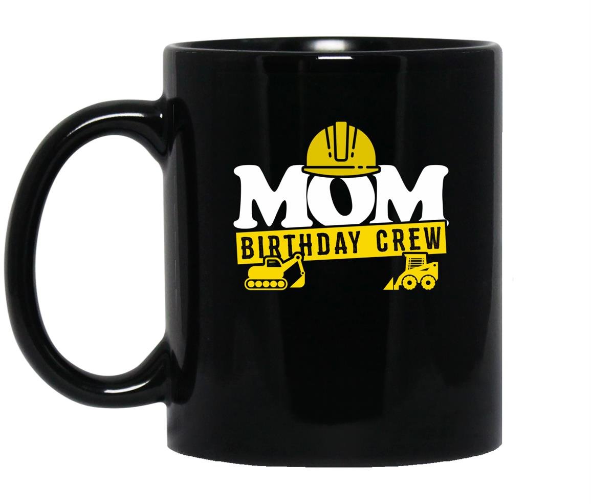 Birthday crew construction theme Mug Black