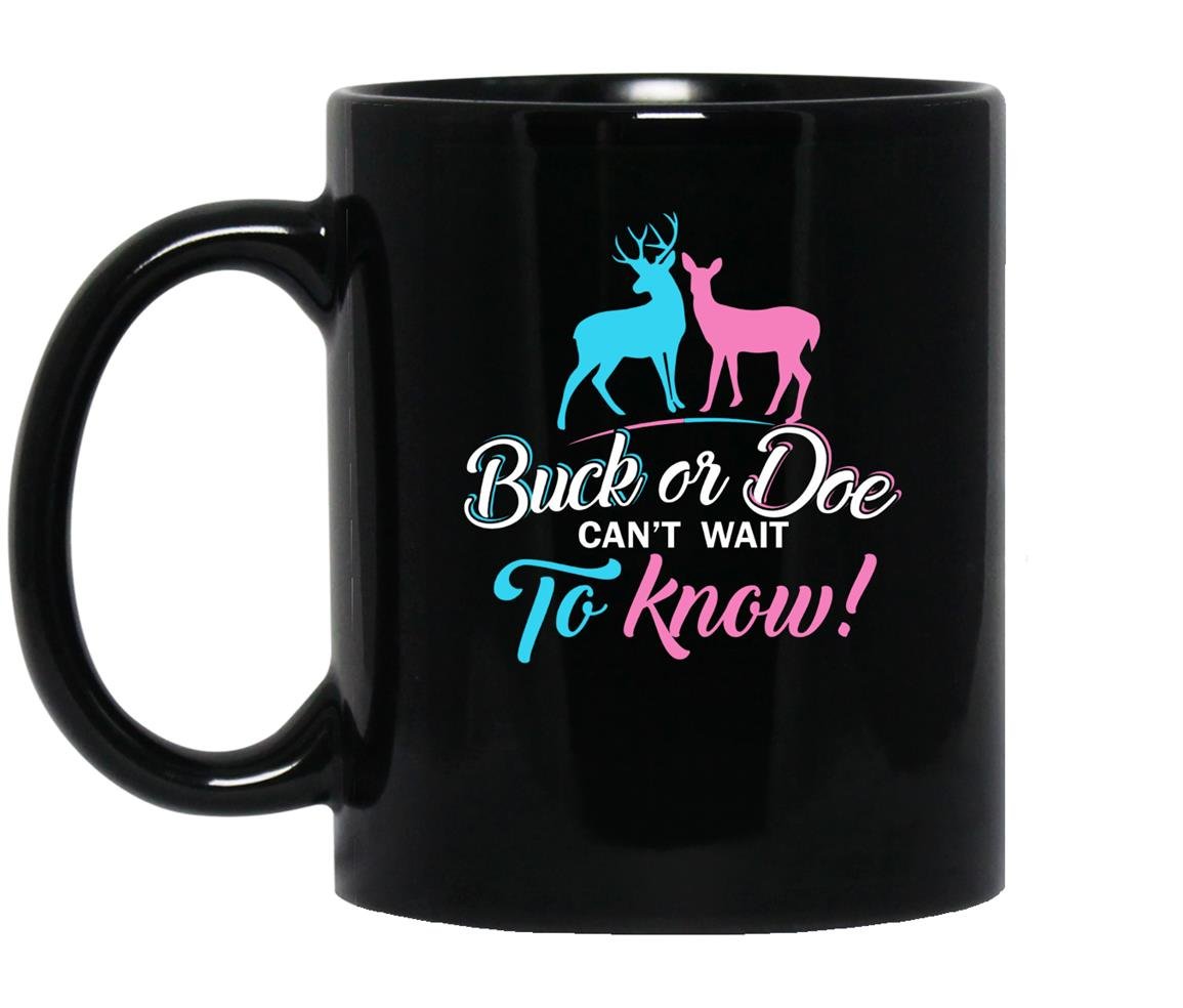 Buck or doe deer baby gender Mug Black