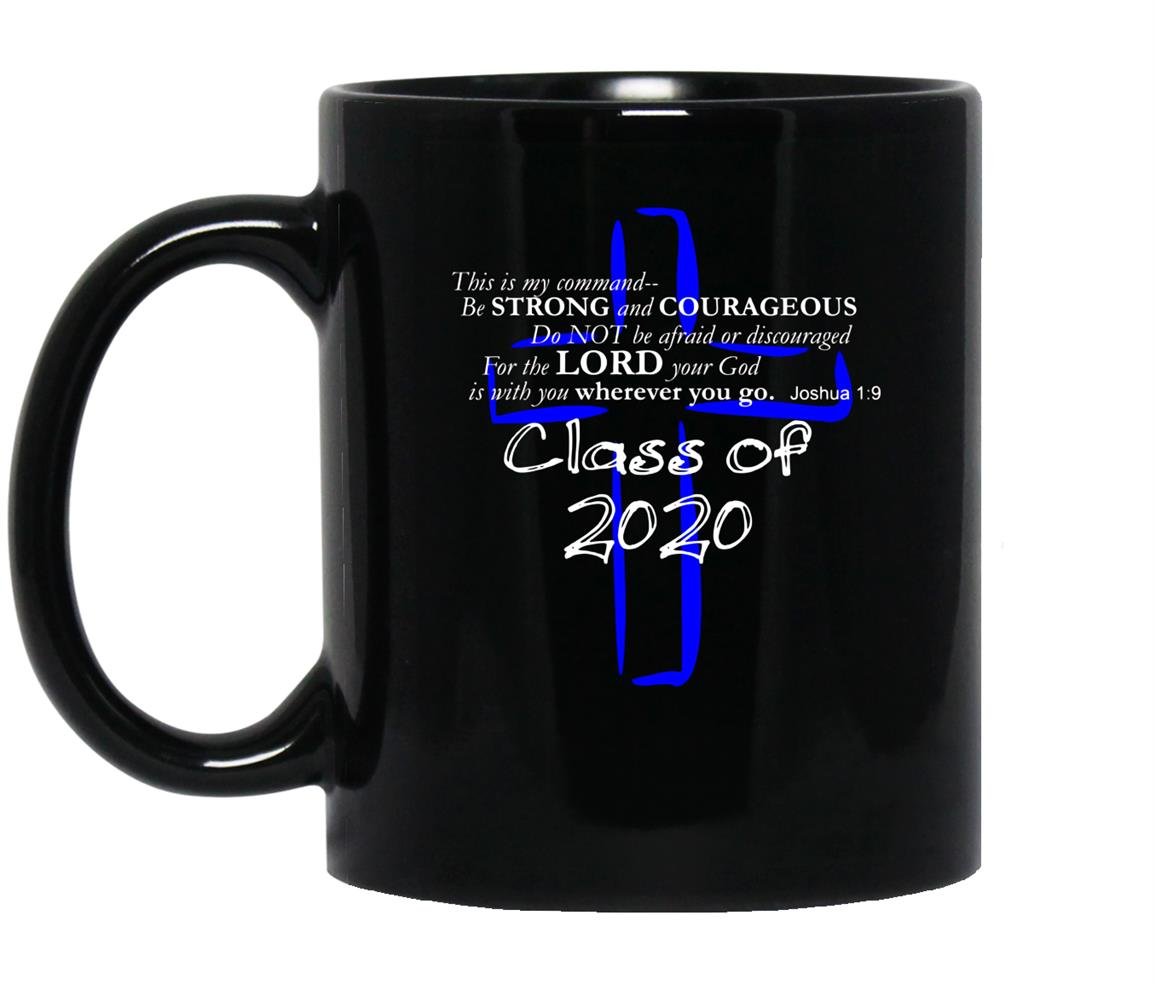 Christian graduation class of 2020 with scripture Mug Black