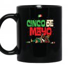 Cinco de mayo mexican party flag sombrero fiesta Mug Black