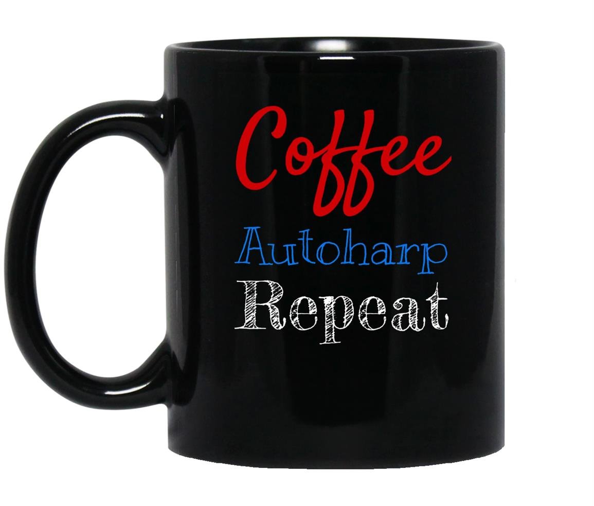 Coffee autoharp repeat bluegrass Mug Black
