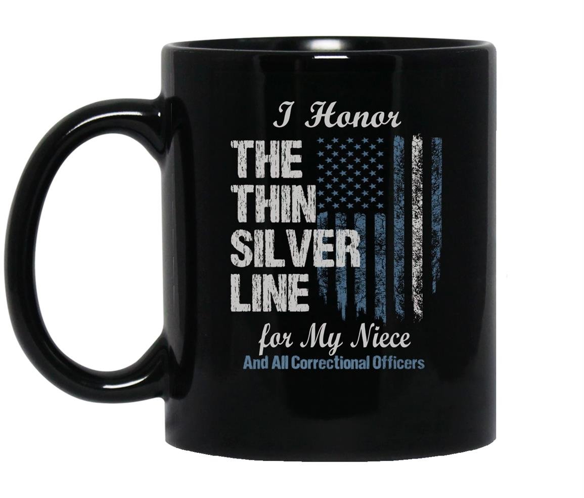Correctional officer niece thin line corrections Mug Black