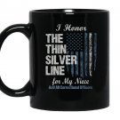 Correctional officer niece thin line corrections Mug Black