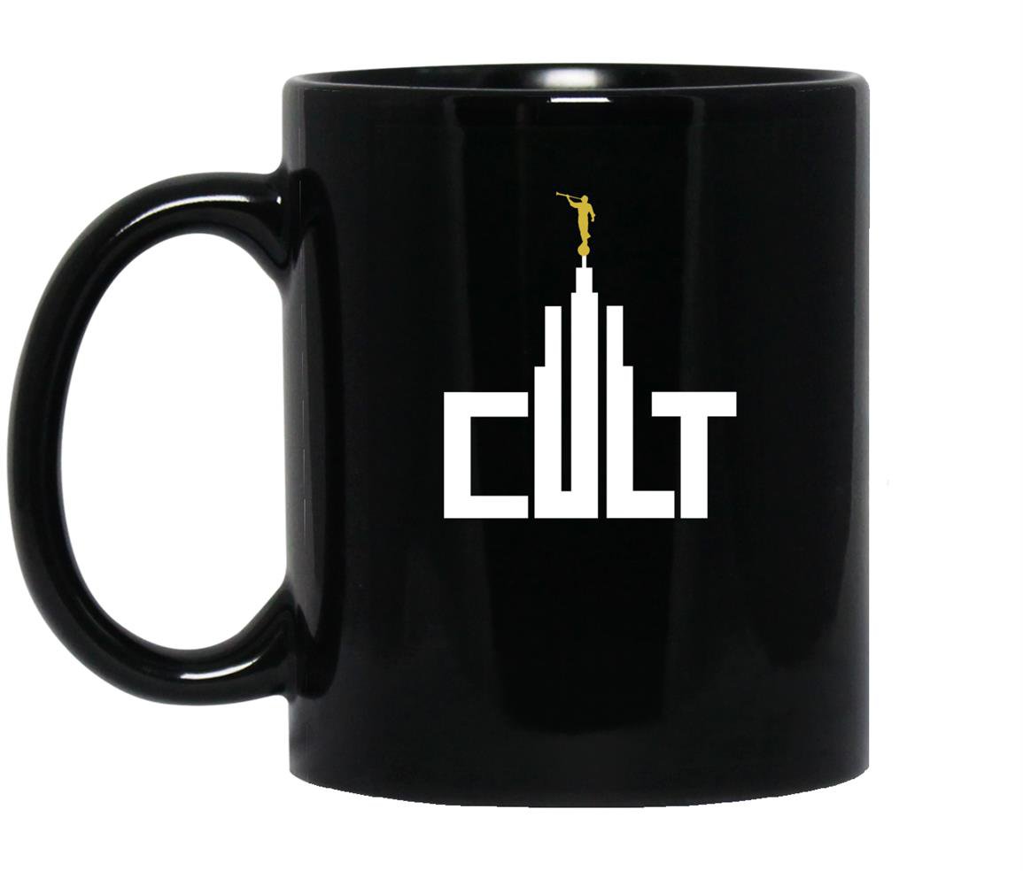 Cult lds temple angel moroni ex mormon post lds anti Mug Black