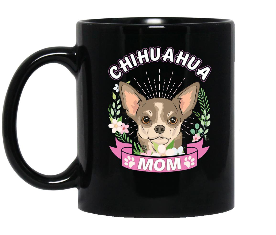 Dog breed chihuahua mom Mug Black
