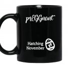 Easter pregnancy announcement pregnant due november Mug Black