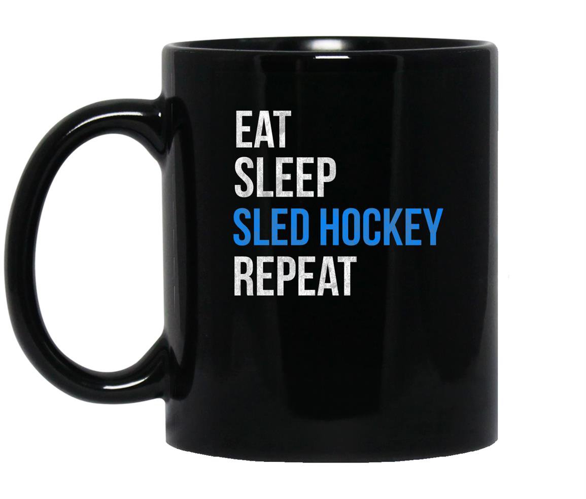 Eat sleep padel repeat sports game fan gift Mug Black
