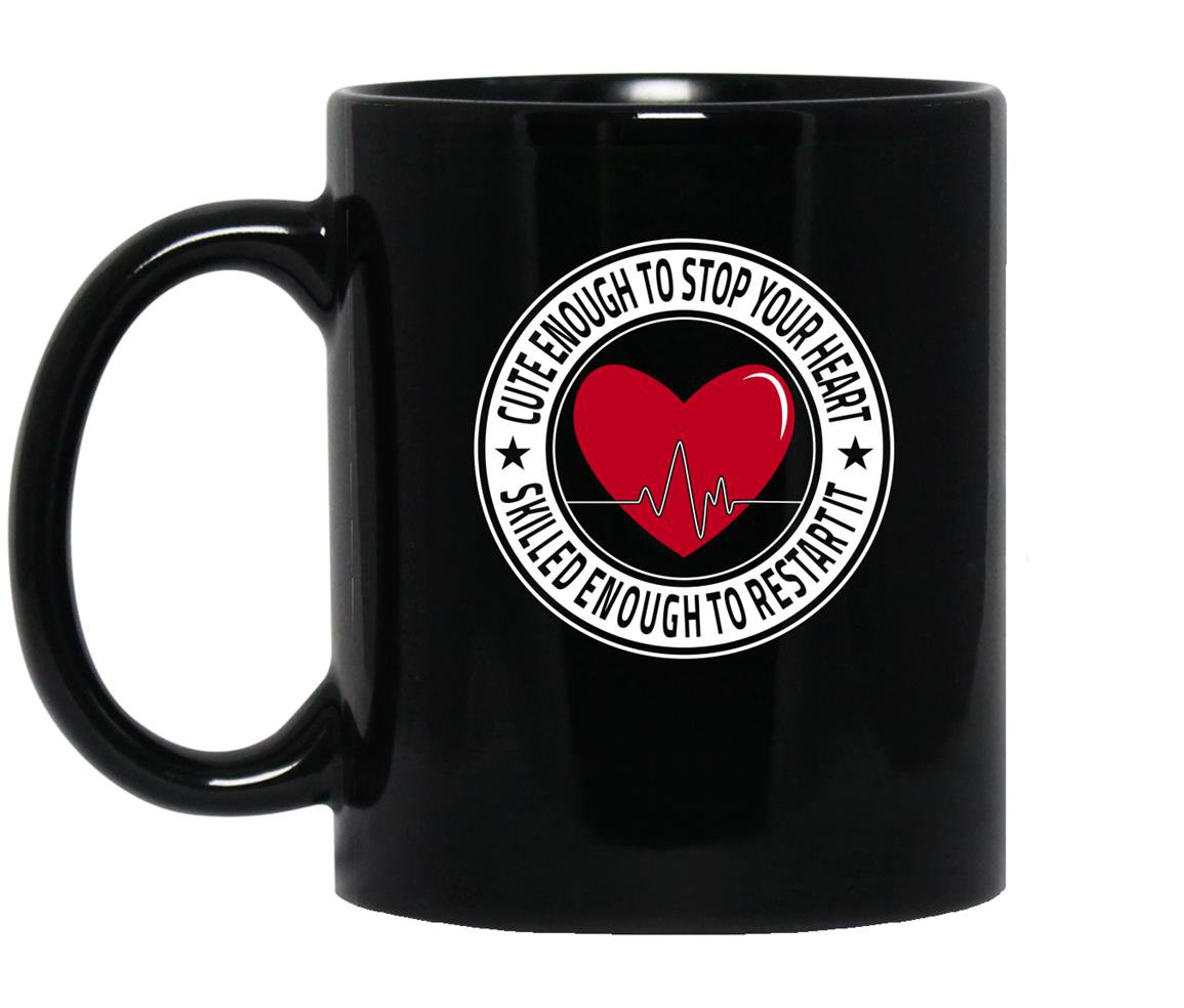 Enough heart registered nurse Mug Black