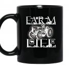 Farmer farm funny farm life Mug Black
