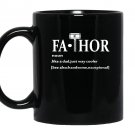 Fa thor dad gift from son fathers day gifts Mug Black