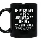 Funny 40th birthday for 40 year old Mug Black