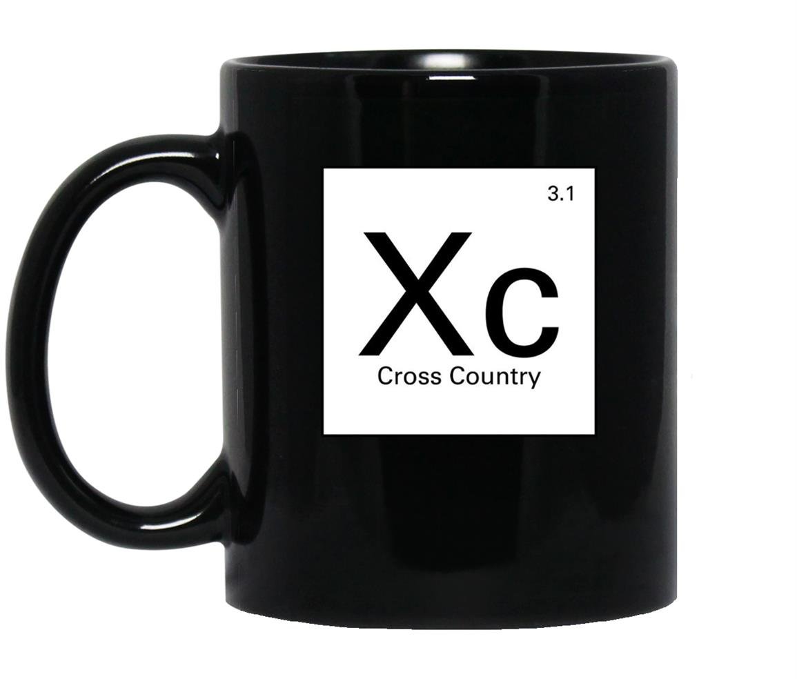 Funny cross country running Mug Black