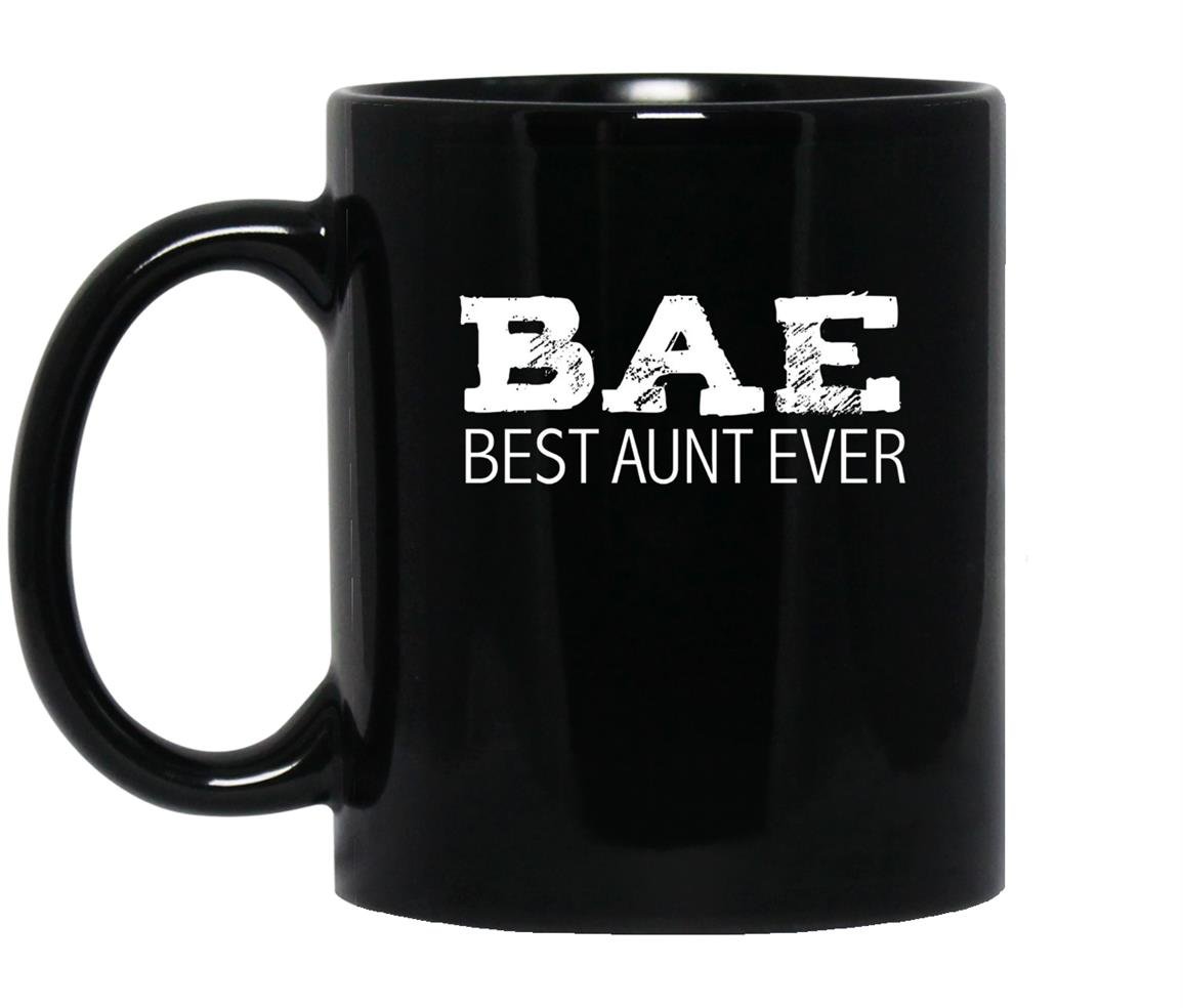 Funny cute bae best aunt ever favorite aunty auntie Mug Black