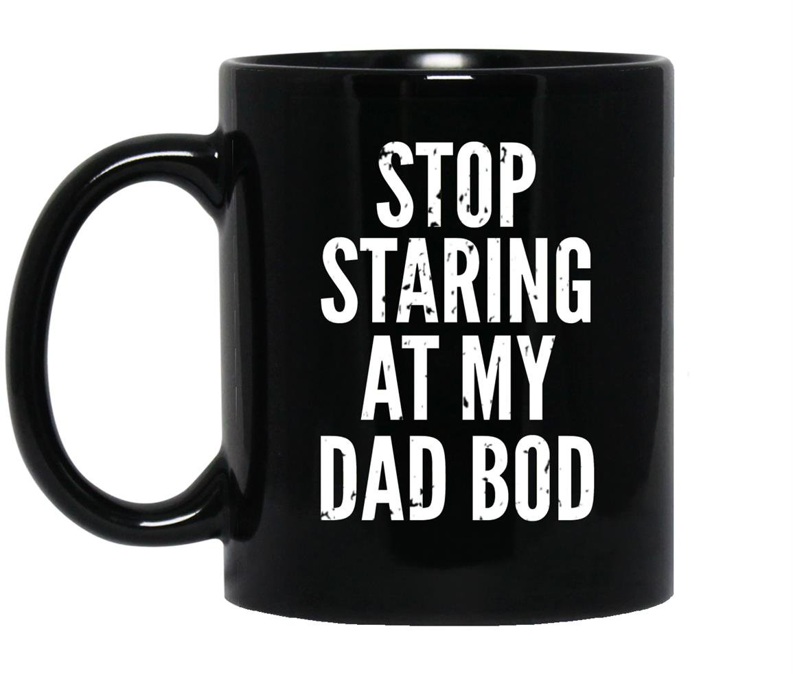 Funny dad staring Mug Black