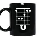 Funny guitar chord u Mug Black