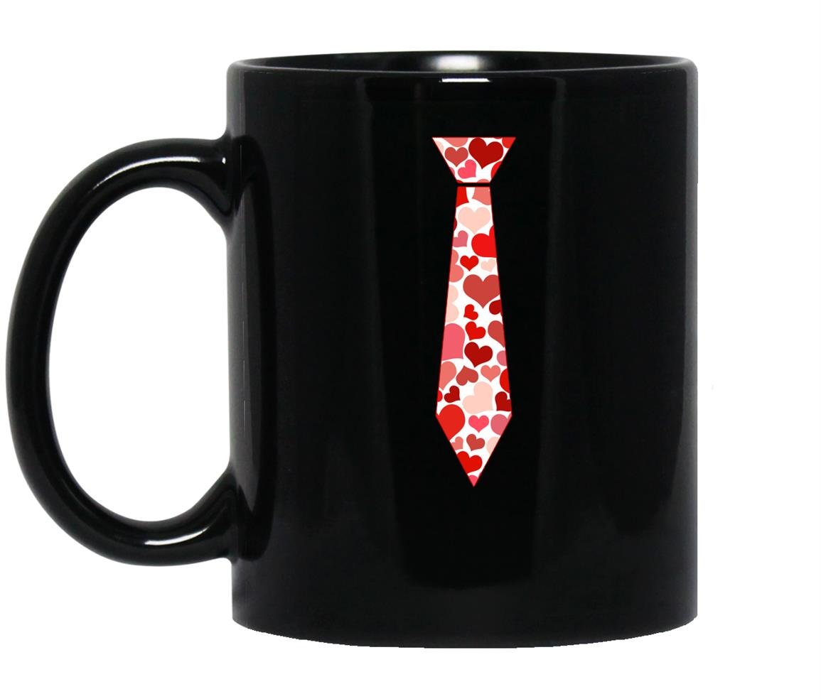 Funny hearts valentine day Mug Black