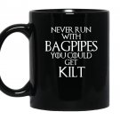 Funny scottish bagpipe kilt scotland pride gift Mug Black
