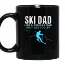 Funny ski dad Mug Black