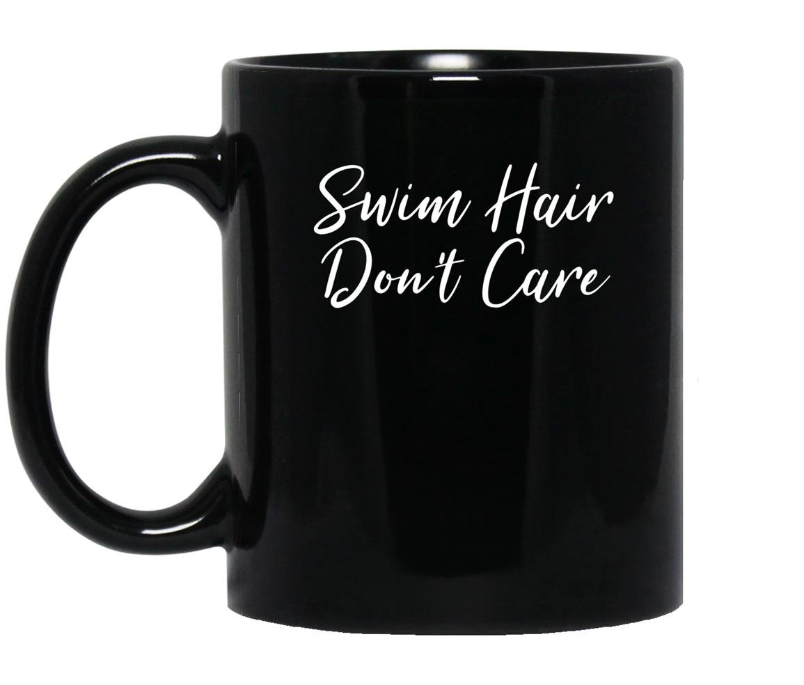 Funny swimmer swimming christmas Mug Black