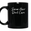 Funny swimmer swimming christmas Mug Black