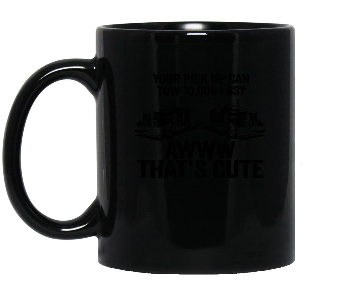 Funny trucker Mug Black