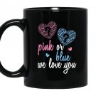 Gender reveal party graphic Mug Black