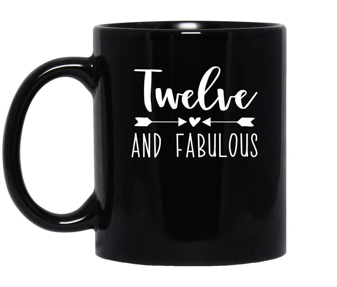 Twelfth birthday 12 year old birthday Mug Black