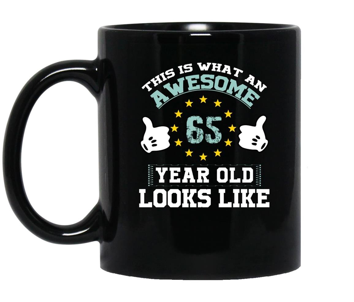 Happy 65th birthday gift ideas Mug Black