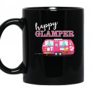Happy glamper rv camper funny camping Mug Black